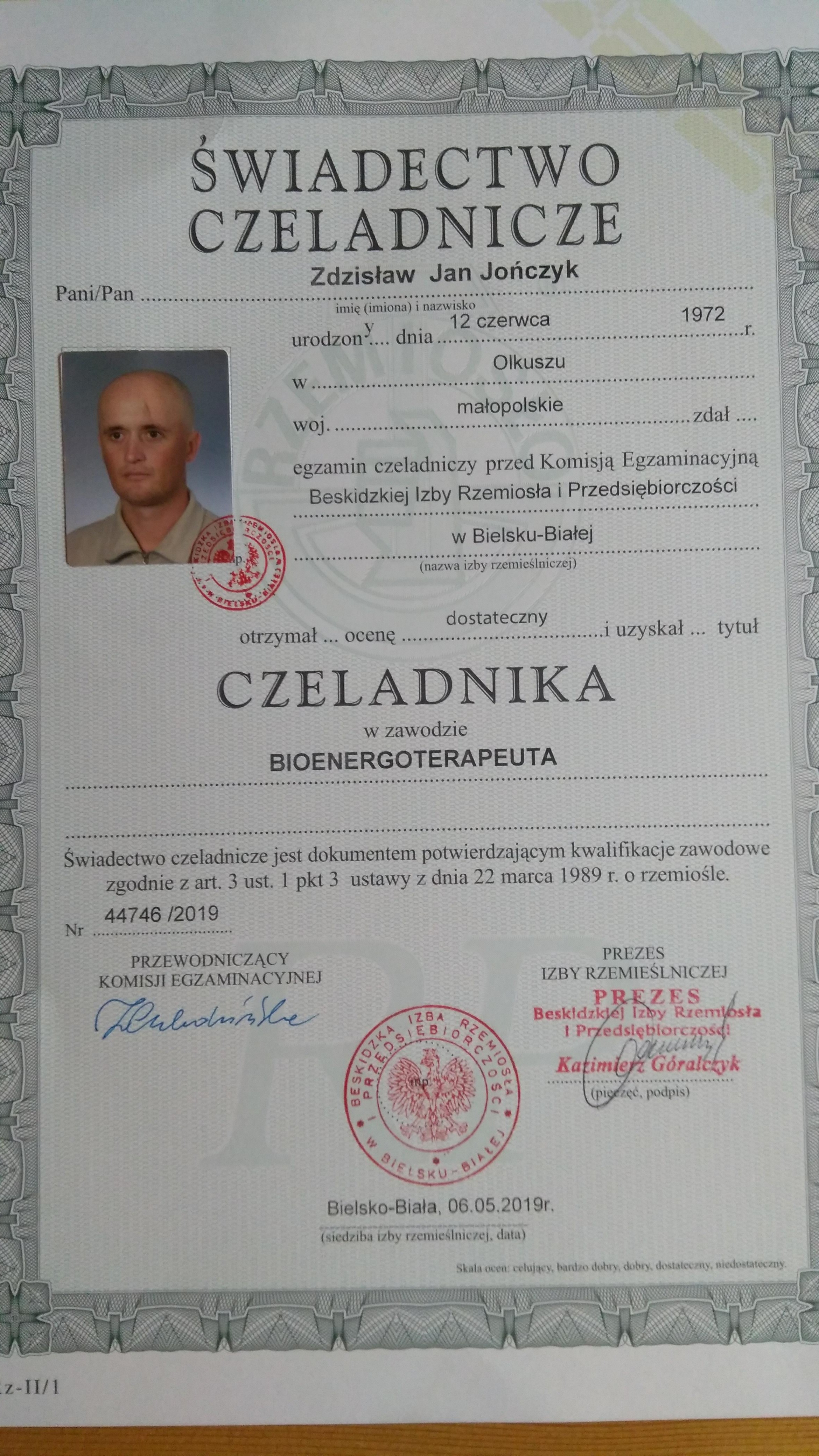 Gabinet bioenergoterapeuta Zdzisław Jan Jończyk - Cieszyn